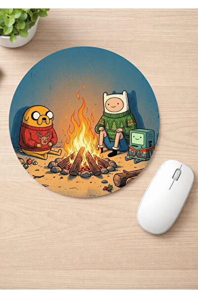 Eylül Design لوحة ماوس مريحة مضادة للانزلاق من Adventure Time مطبوع
