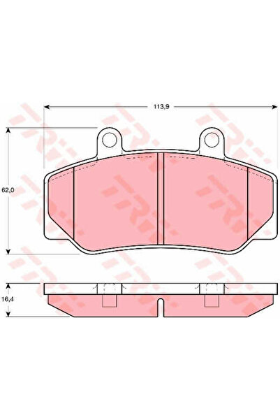 TRW Brake pad set, disc brake GDB970