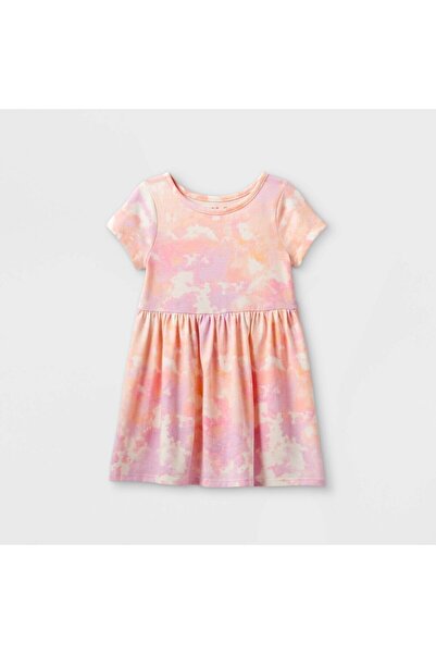 Cat & Jack Baby Girls Tie Dye Short Sleeve Dress