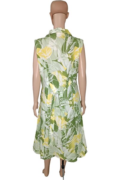 Generic Women A-Line Sleeveless Dress with Extra Short Sleeves