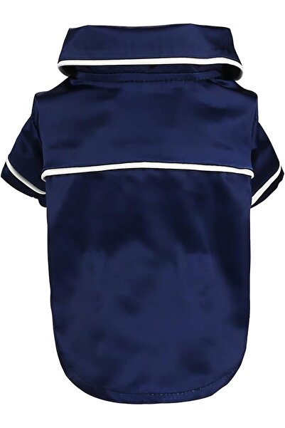 EDA LUXURY BEAUTY بيجامات خاصة للكلاب والقطط، قميص فاخر ناعم من الساتان بأزرا...