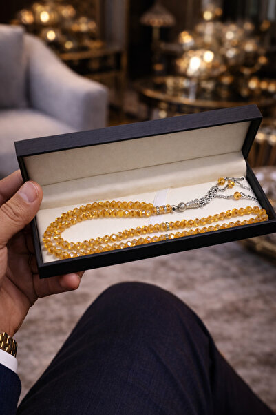 Generic Luxurious crystal rosary with an elegant box – a sophisticated gift. ...