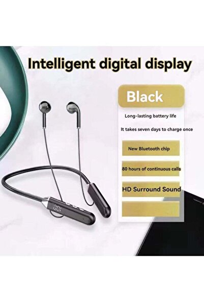 Generic New Wireless Micro speed Bluetooth Headphones Digital Display Neck Mo...
