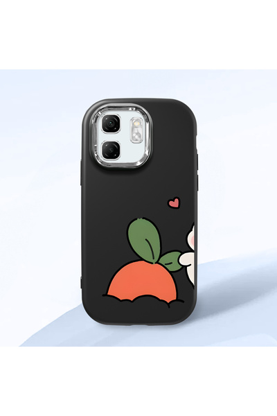 ucuc حافظة سيليكون سوداء متوافقة مع هاتف Infinix Smart 9 مزودة بـ ماصّ للصدما...