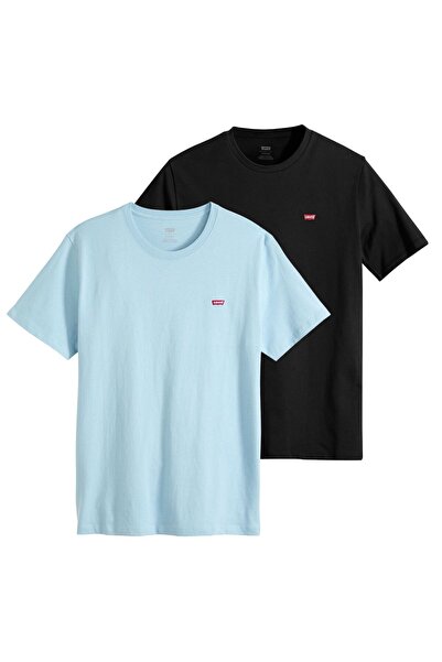 Levi's Herren T-Shirt 2er Pack - "Original Housemark Tee", Rundhals, Baumwolle