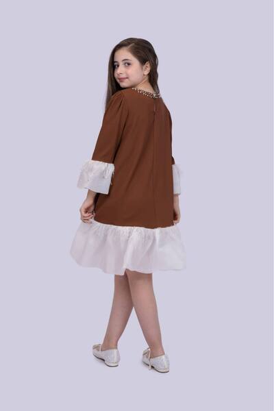 Banuta brown dress, cool fabric