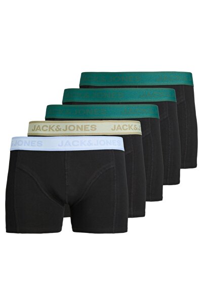 Jack & Jones JACK&JONES Herren Boxershorts, 5er Pack - JACWESLEY SOLID TRUNKS...