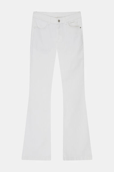 W Collection BEYAZ İSPANYOL PAÇA DENİM