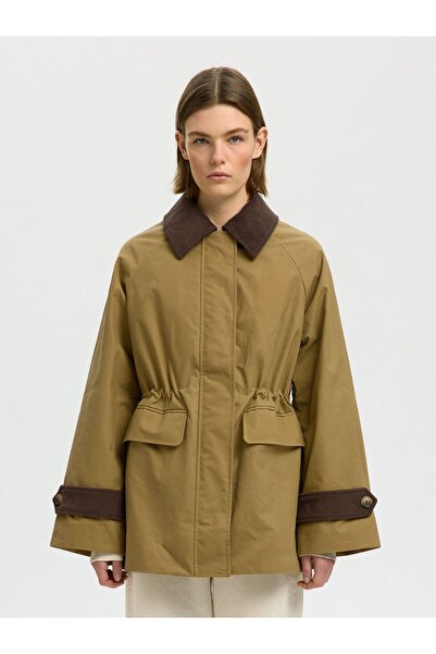 SELECTED Jacke Gewachste Baumwoll