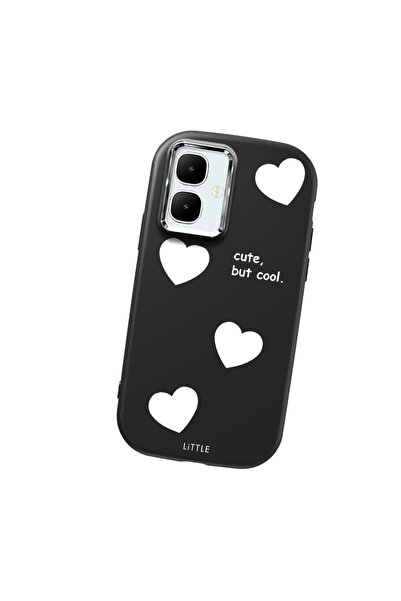 Hontinga حافظة هاتف من السيليكون الناعم باللون الأسود متوافقة مع كاميرا Infin...