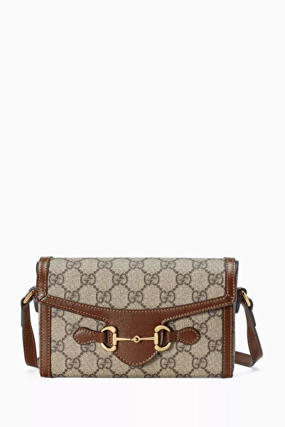 GÜCÜN حقيبة كتف صغيرة على شكل لجام حصان مصنوعة من قماش مطلي