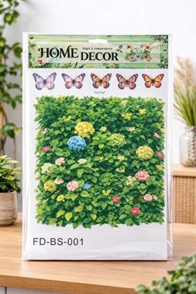 OEM Autocolant Decorativ Perete 8D - 35 x 60.5 cm - cu flori albe