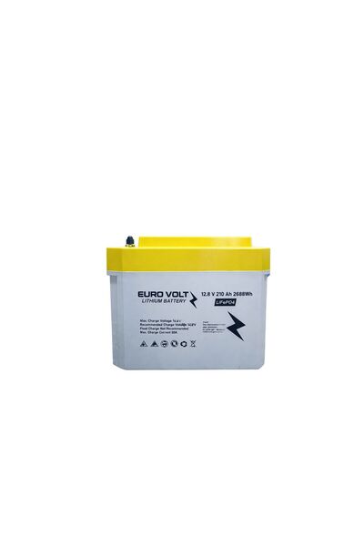EUROVOLT Euro Volt Lityum Battery 12.8 V 210 Ah 2688 Wh Life PO4