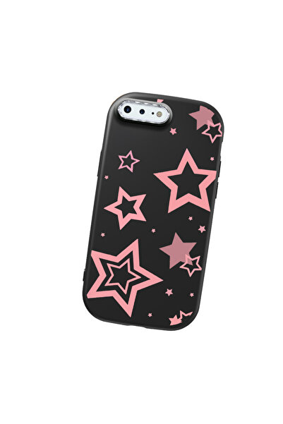 Hontinga iPhone 8 Plus Compatible Camera Protected Black Soft Silicone Phone ...