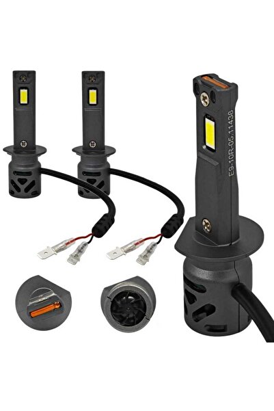 motoLEDy 2 buc bec LED H1 9V-30V CANBUS CSP 8000lm alb puternic