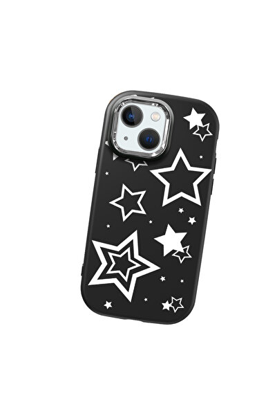 Hontinga حافظة هاتف من السيليكون الناعم باللون الأسود متوافقة مع آيفون 13 مين...