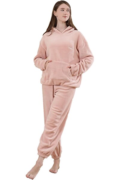 casme Women's Fluffy Pajamas Set Fleece Plush Fuzzy Loungewear Sleepwear Long...