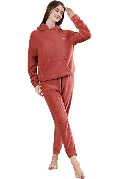 casme Women's Fluffy Pajamas Set Fleece Plush Fuzzy Loungewear Sleepwear Long...