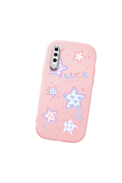 Hontinga حافظة هاتف سامسونج جالاكسي A50 متوافقة مع الكاميرا، مصنوعة من السيلي...