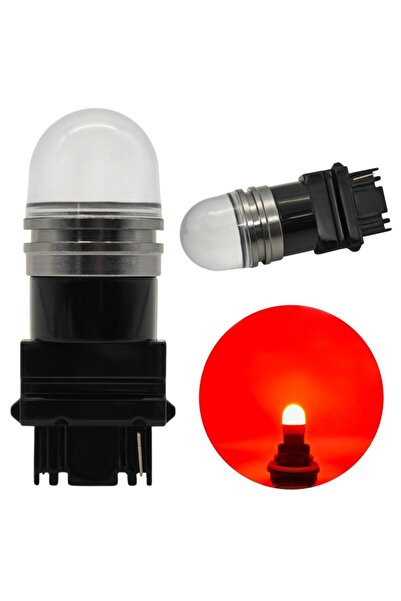 motoLEDy 2 buc P27W LED bec 3156 12V CANBUS 900lm roșu