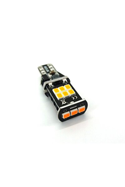 motoLEDy 2 buc becuri LED T15 W16W 12V 980lm CANBUS portocaliu