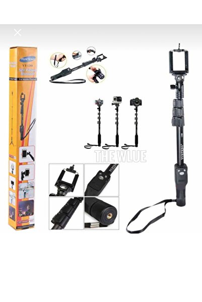 diğer588 Bluetooth Kumandalı Profesyonel Selfie Çubuğu Monopod 125cm