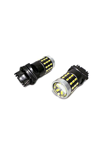 motoLEDy 2 buc LED bec 3156 12-24V CANBUS 1800lm alb cu lentilă