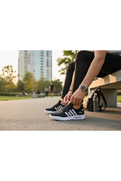 USLU STORE Erkek Sneaker Triko Spor Ayakkabı