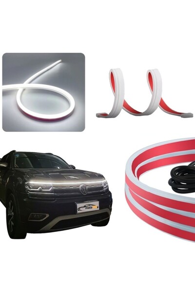 motoLEDy Lumini de zi flexibile sub capotă 60cm DRL LED 12V +WOW
