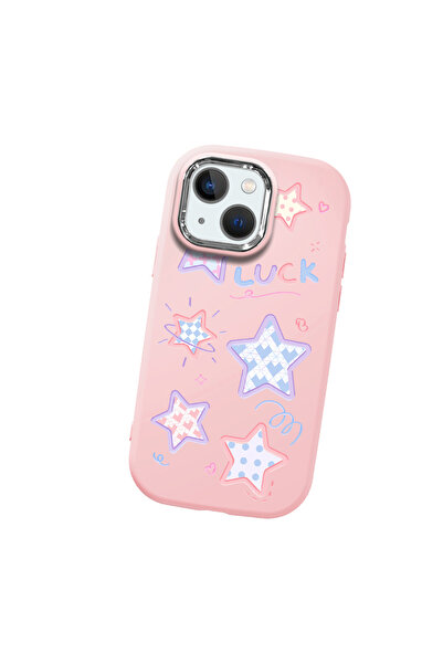 Hontinga حافظة هاتف من السيليكون الناعم باللون الوردي متوافقة مع آيفون 13 مين...