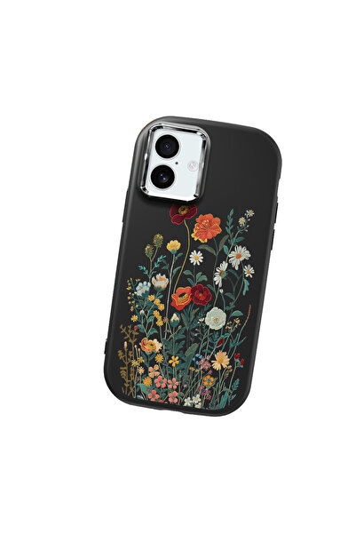 Hontinga حافظة هاتف من السيليكون الناعم باللون الأسود متوافقة مع آيفون 16 بلس...