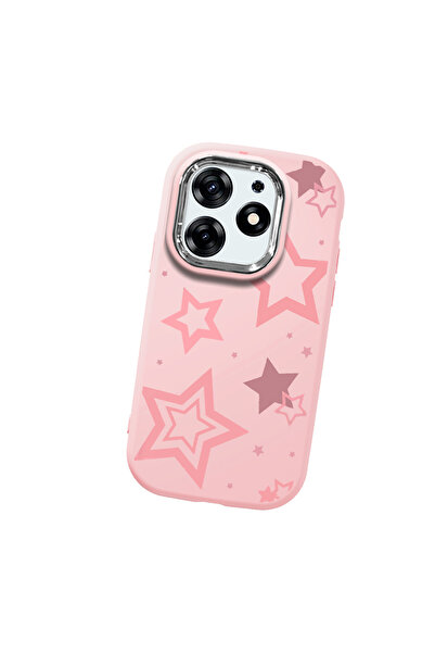 Hontinga حافظة هاتف من السيليكون الناعم باللون الوردي متوافقة مع كاميرا تكنو ...