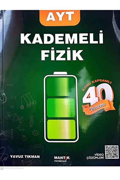Mantık Yayıncılık YAVUZ TIKMAN 2026 AYT KADEMELİ KONU KAPSAMLI 40 FİZİK DENEME