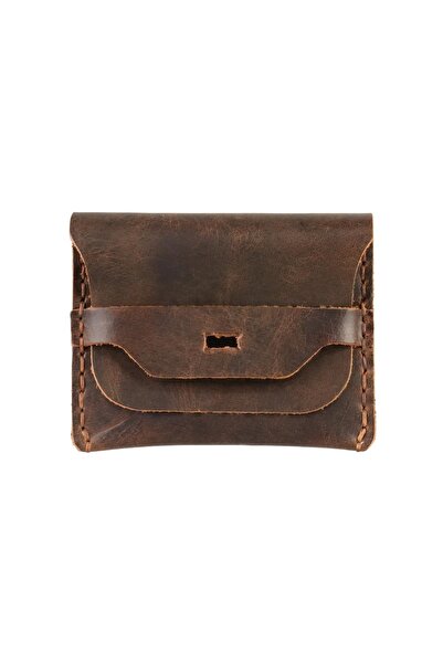 Dopar Crazy جلد حامل بطاقات – مصنوع من الجلد الطبيعي المدهون بالزيت جلد، ذو م...