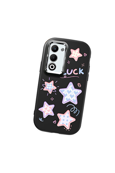 Hontinga حافظة هاتف من السيليكون الناعم باللون الأسود متوافقة مع كاميرا أوبو ...