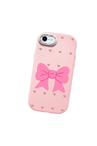 Hontinga حافظة هاتف من السيليكون الناعم باللون الوردي متوافقة مع كاميرا آيفون...