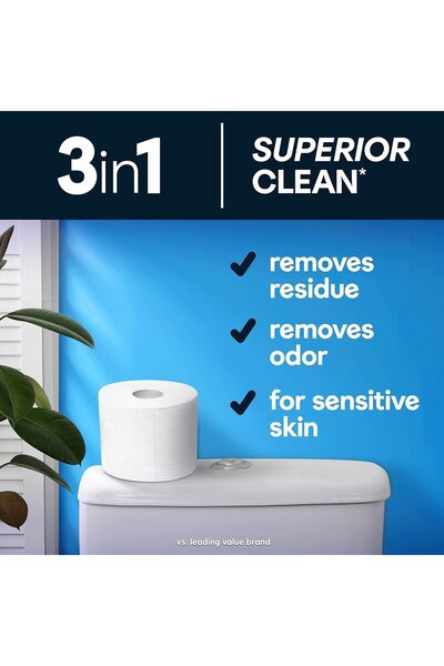 lotus alwadi 24 لفة (إجمالي 9600 ورقة)، 400 ورقة لكل لفة، ورق حمام مزدوج الطب...