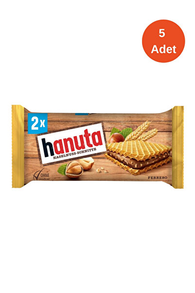 Kinder Hanuta Fındıklı Çikolatalı Gofret 2'li 44 Gr - 5 Adet