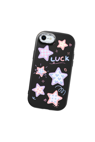 Hontinga حافظة هاتف من السيليكون الناعم باللون الأسود متوافقة مع كاميرا آيفون...