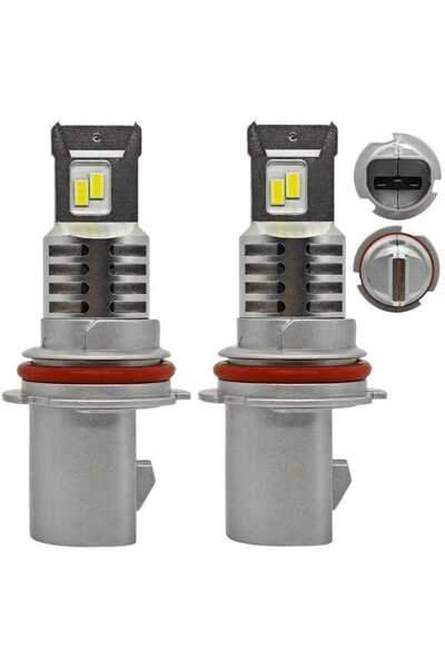 motoLEDy 2 buc Bec LED HB1, 9004 9V-32V Canbus CSP 10 000lm alb puternic