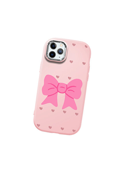 Hontinga حافظة هاتف من السيليكون الناعم باللون الوردي متوافقة مع هاتف iPhone ...