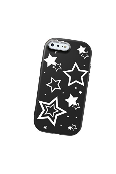 Hontinga iPhone 8 Plus Compatible Camera Protected Black Soft Silicone Phone ...