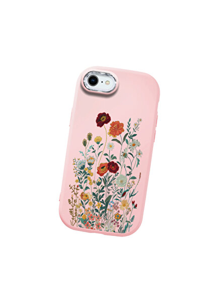 Hontinga حافظة هاتف من السيليكون الناعم باللون الوردي متوافقة مع كاميرا آيفون...