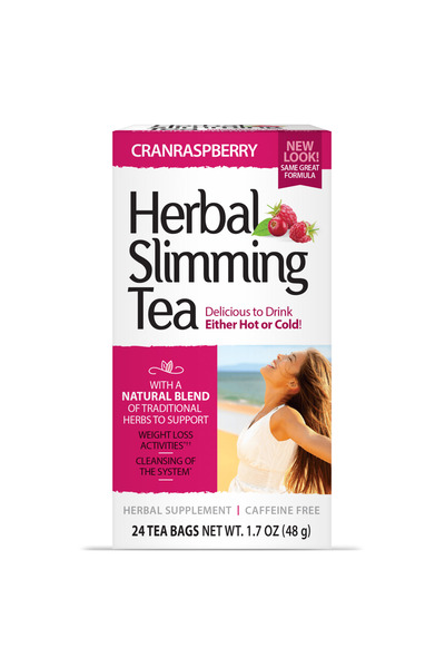 21st Century Herbal Slimming Tea Cranraspberry 24 Bags