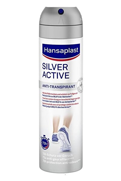 Hansaplast Silver Active Ayak Spreyi 150 ml – Terleme & Koku Karşıtı,