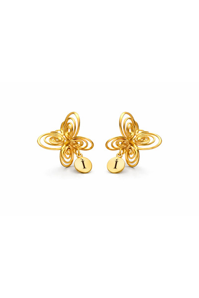 Venus Design Füsun - Lettered Butterfly Earrings