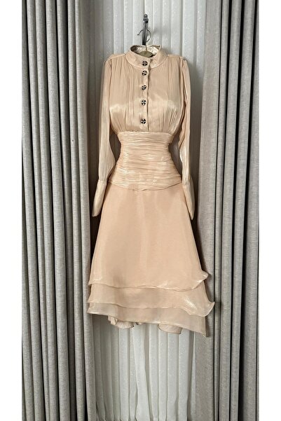 ADORA Midi crinkle evening dress (please choose your size carefully to avoid ...