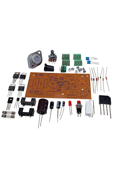 Devre Dünyası Kısa Devre Korumalı DC 0-24V 1A Ayarlı, +5V, -5V, +12V, -12V Sa...