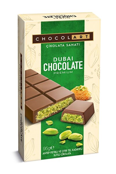 Chocolart 95g Antep Fıstıklı Kadayıflı Çikolata