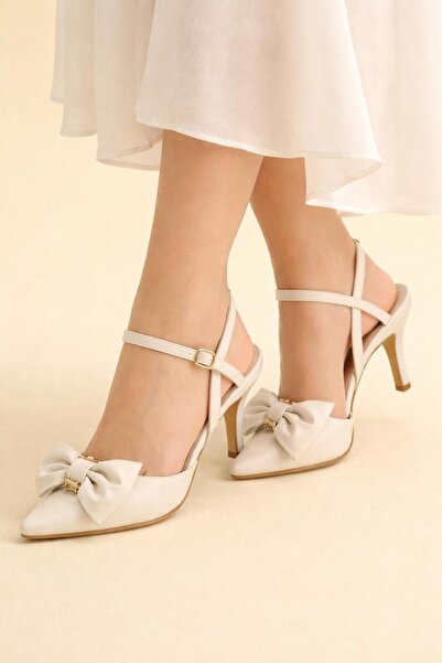 TRENDYSHOSE 6982 حذاء نسائي مريح بكعب رفيع ومفتوح من الخلف